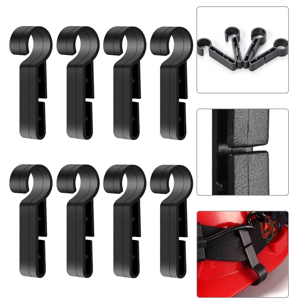 

8 Pcs Headlight Buckle Headlamp Mount Hook Hardhat Clips Aldult Attachment Plastic Holders