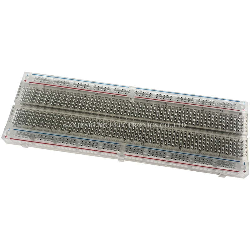 MB-102 400/830 Tie-Points Solderless Breadboard White/Transparent PCB Test Develop Board DIY For Arduino Shield Prototyping