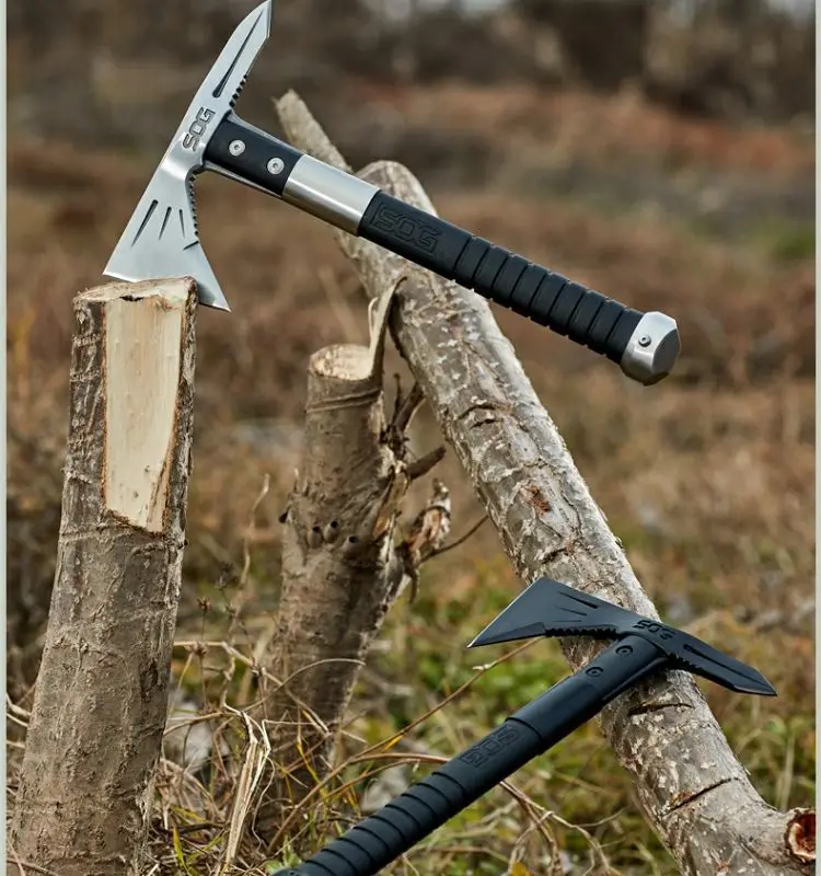 Outdoor Mountain Cutting Tactical Fire Axe Portable Camping Self-defense Emergency Chopping Tool