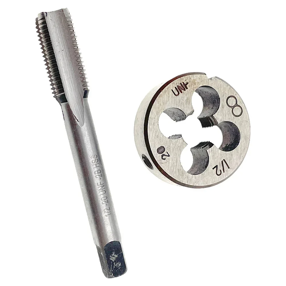 1/2-20 Tap and Die Set RH 1/2x20 Tap & Die Set Right Hand 1/2 - 20 Threading Tool 1/2 x 20 Tap Die Set High Speed Steel