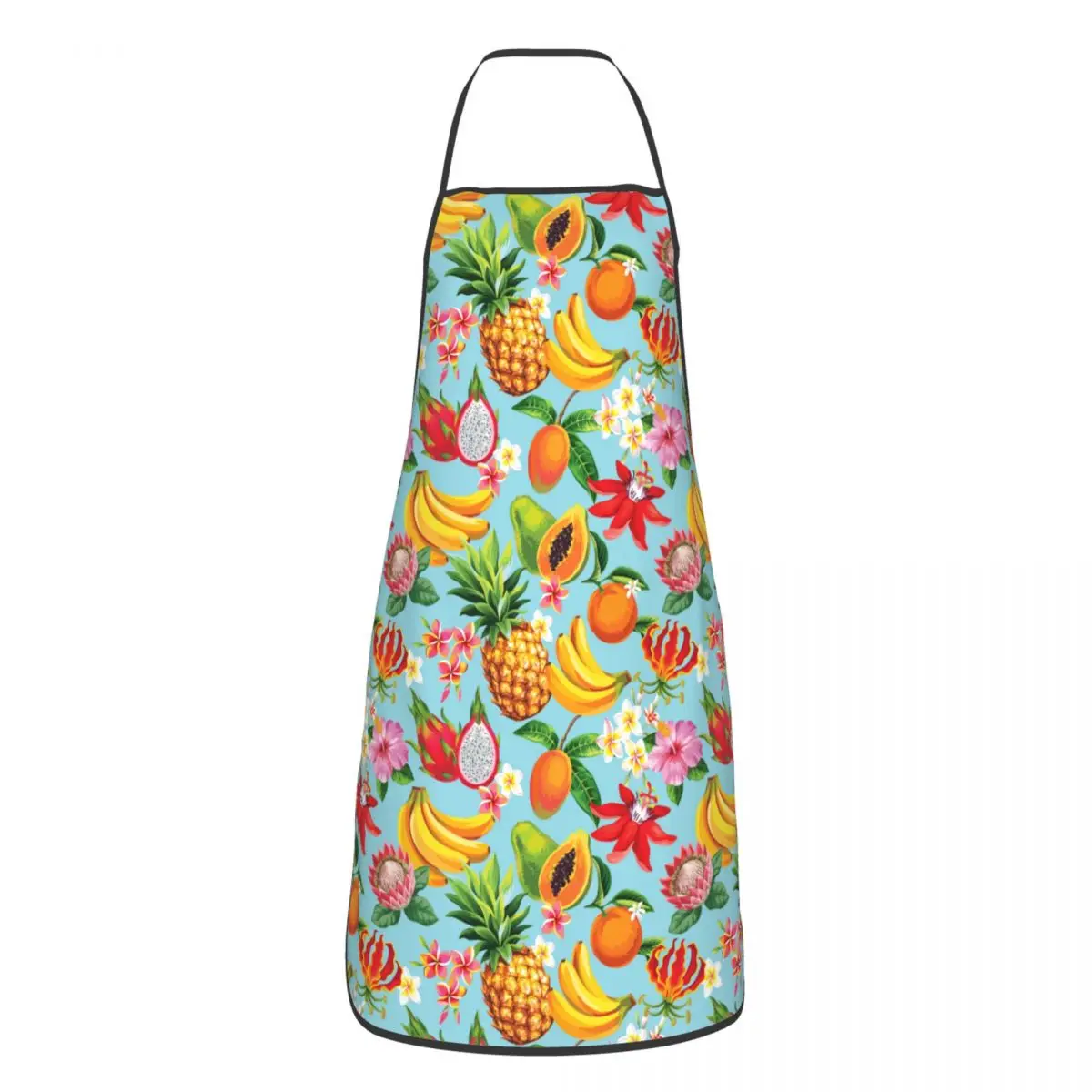 Custom Bib Summer Tropical Fruits Pineapples Aprons for Men Women Unisex Adult Chef Cooking Kitchen Tablier Cuisine Painting