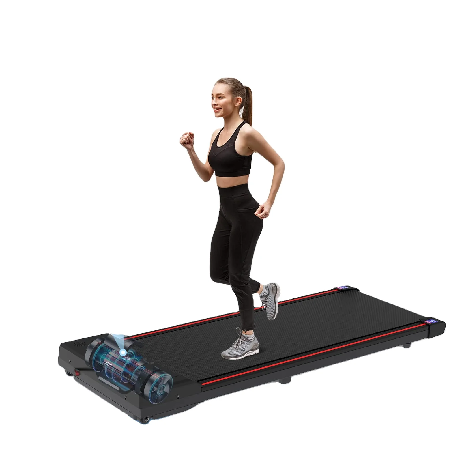 

Wholesale Mini Electric Home Fitness Treadmill LCD Screen 100kg Max User Weight Manual Folding Running Sportsman's Training