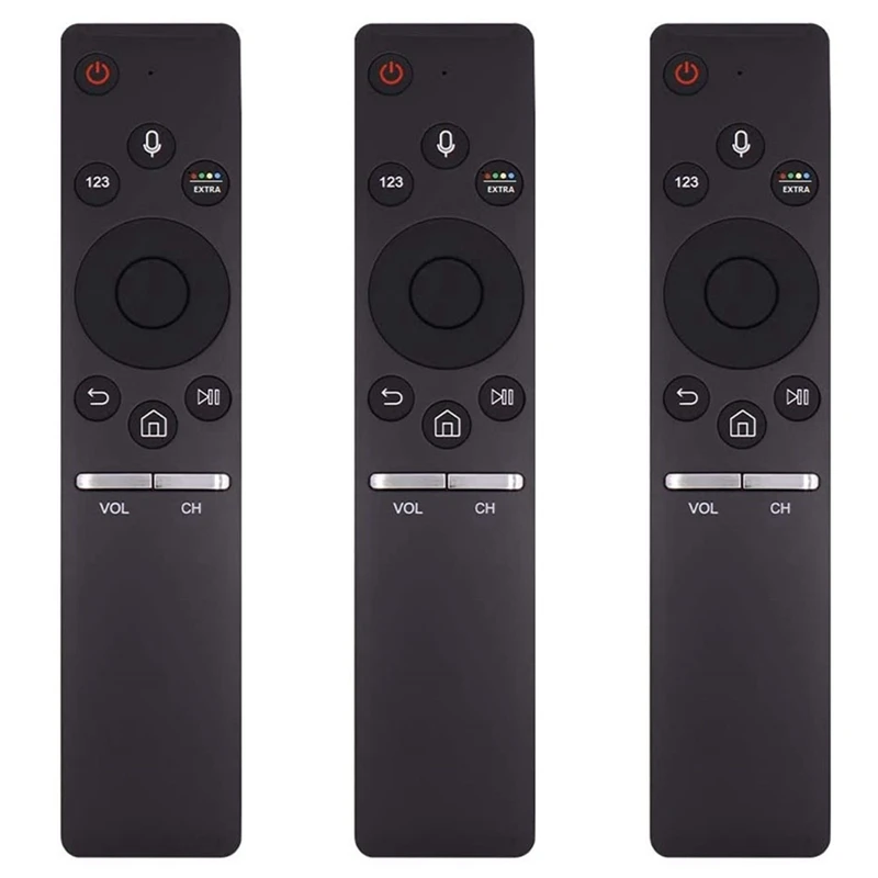 

3X BN59-01242A Remote Control For Samsung TV With Voice Blue-Tooth N55KU7500F UN78KS9800 UN78KS9800F UN78KS9800FXZA