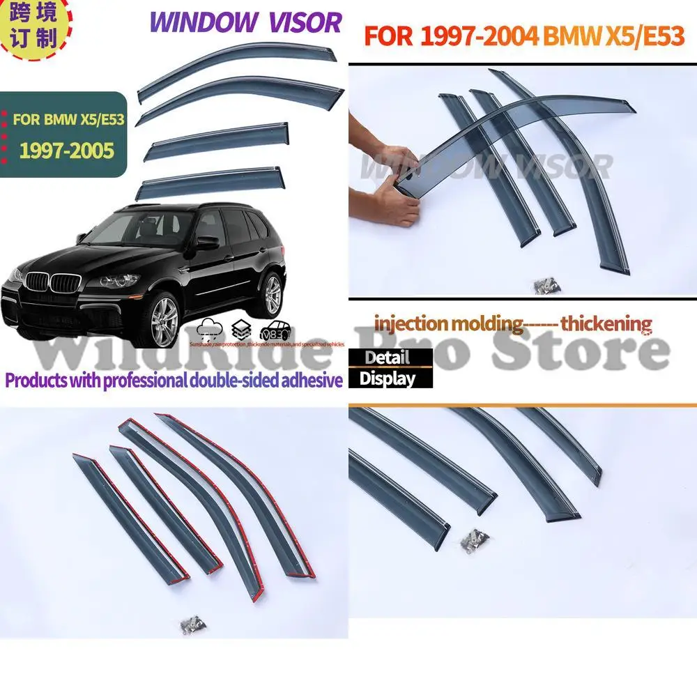 

1 set For BMW X5 E53 1999-2005 Rain Guard Side Window Deflector