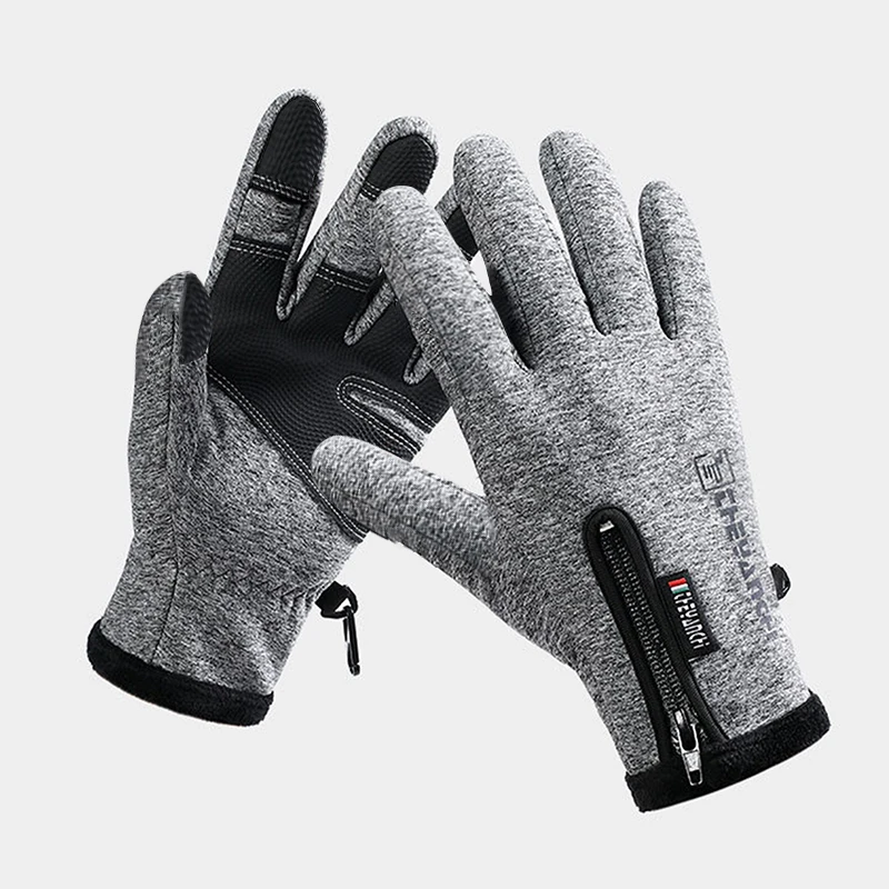 Outdoor Winter Gloves For Men Waterproof Thermal Fleece Lined Resistant Touch Screen Non-slip Motorbike Riding Mountaineering - view 5