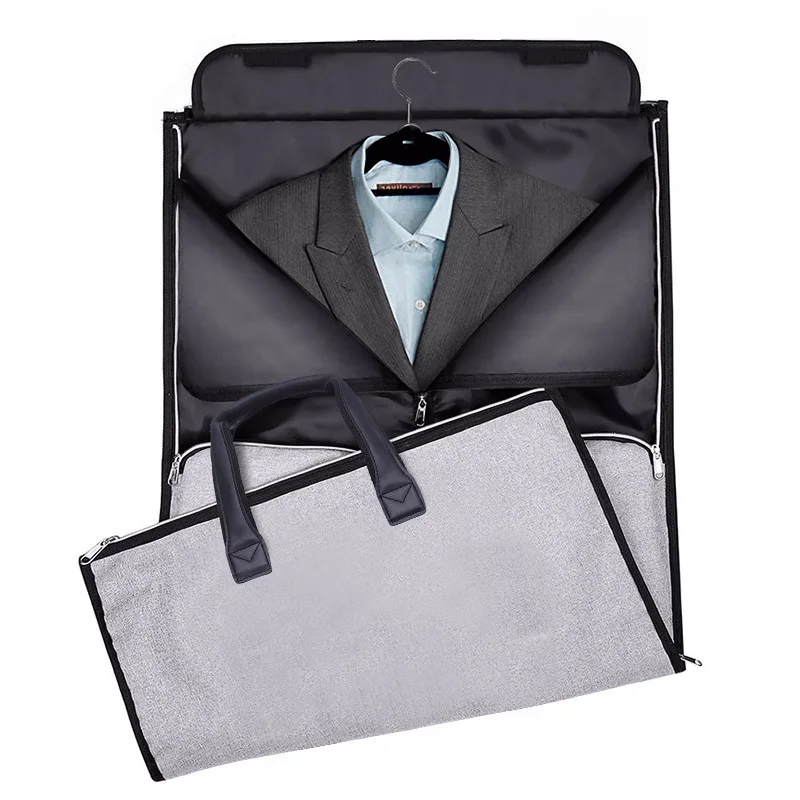 Casual Travel Bags Oxford Cloth Large Capacity Foldable Suit Garment Shoulder Bag Luggage Business Handbags Convertible Totes