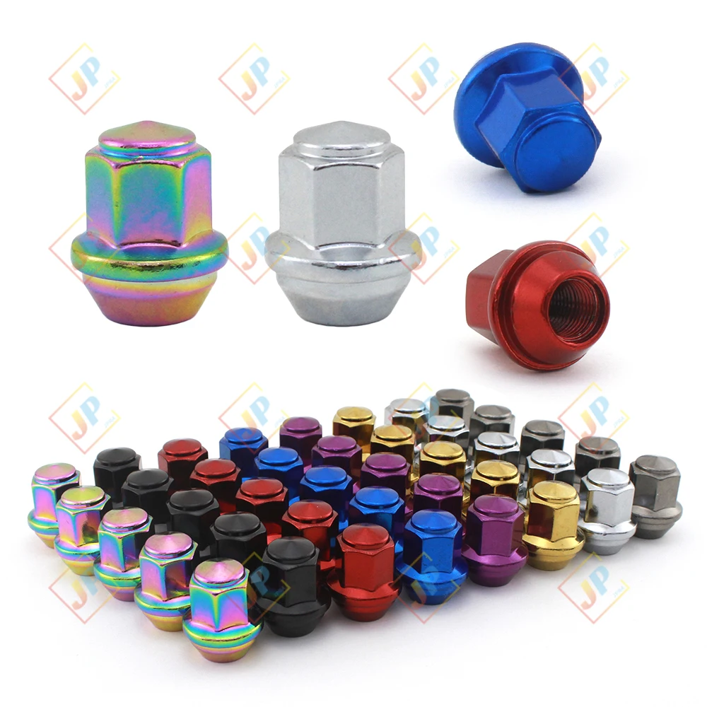 Car Wheel Modification Hub Side Lock Anti-theft Hex Nut For Ford Wheels M14 x 1.5 Plated Nuts