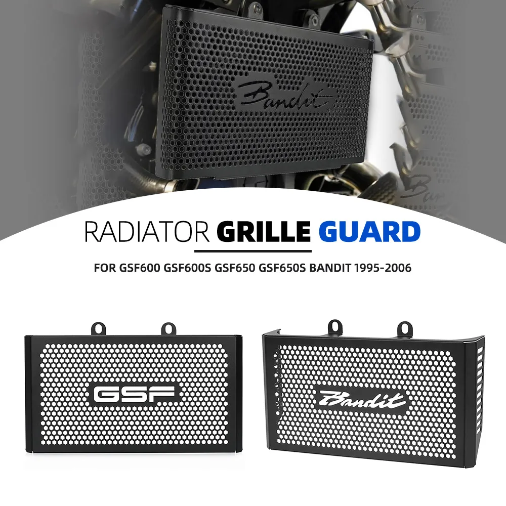 

FOR SUZUKI GSF600 GSF600S GSF650 GSF650S BANDIT 1995-2006 Aluminum Radiator Guard Cover Grille Heat Shield Cooler Protection