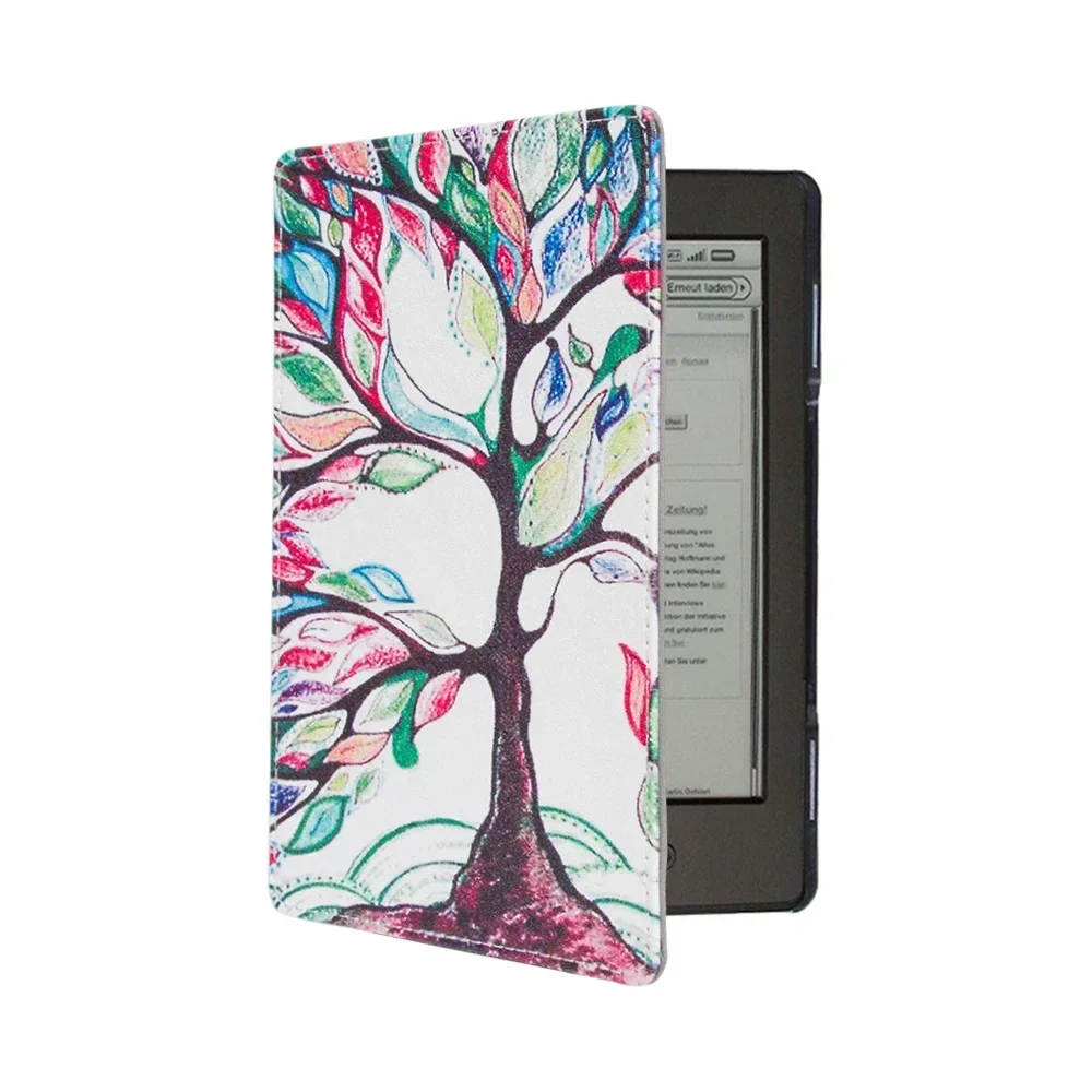 Funda de cuero para lector de libros electrónicos Amazon Kindle 4/5, 6 pulgadas (no apto para kindle touch), 1 ud.