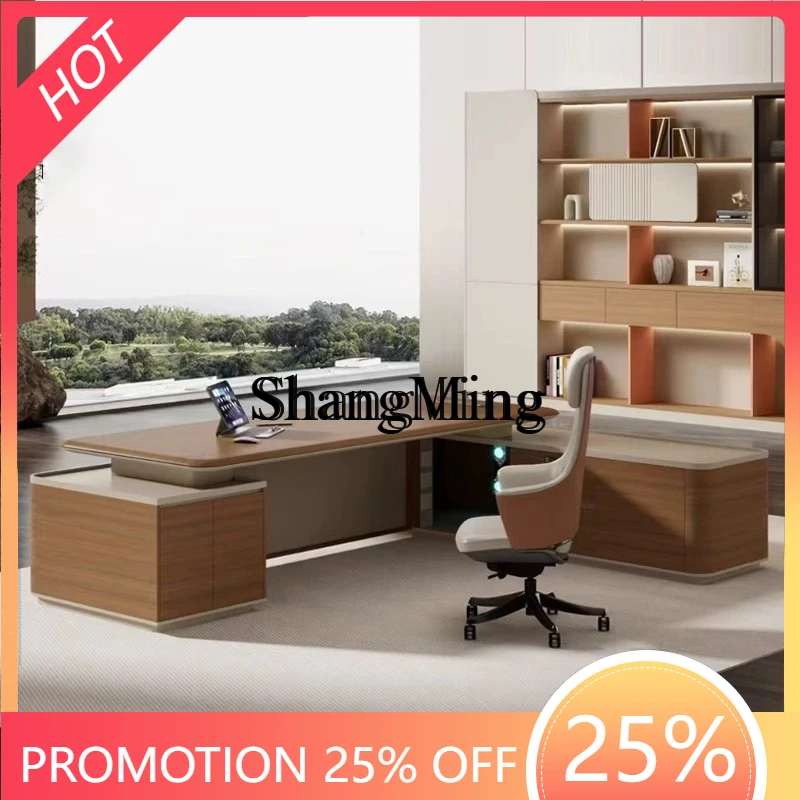 

SM home chairperson's desk office new Chinese high-end atmospheric table and chair combination