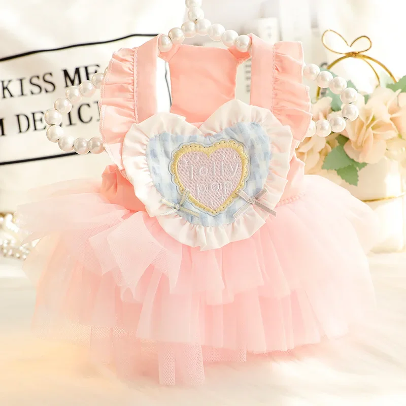 

Dog Clothes Spring Summer Thin Cat Princess Dress Suspender Lolita Small Dog Teddy Pet