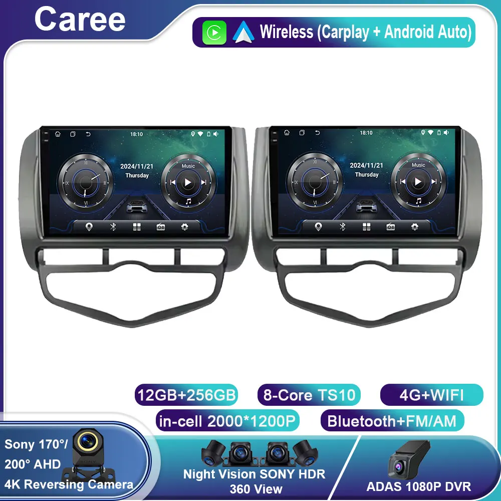 

Android 14 Car Radio for Honda Fit Jazz 2002 - 2008 LDH RDH Audio Mulltmedia Player Android Intelligent System GPS Carplay WiFi