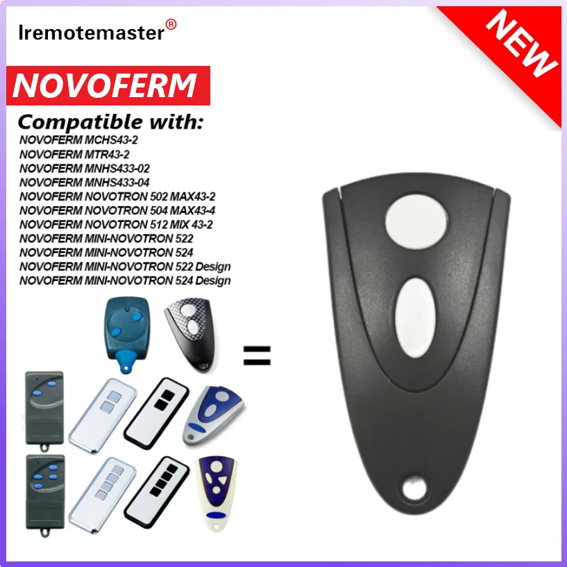 

For NOVOFERM NOVOTRON 502 MAX43-2 512 MIX 43-2 504 MAX43-4 Garage Remote Control HS43-2 302 304 MTR43-2 MCHS43-2 MNHS4