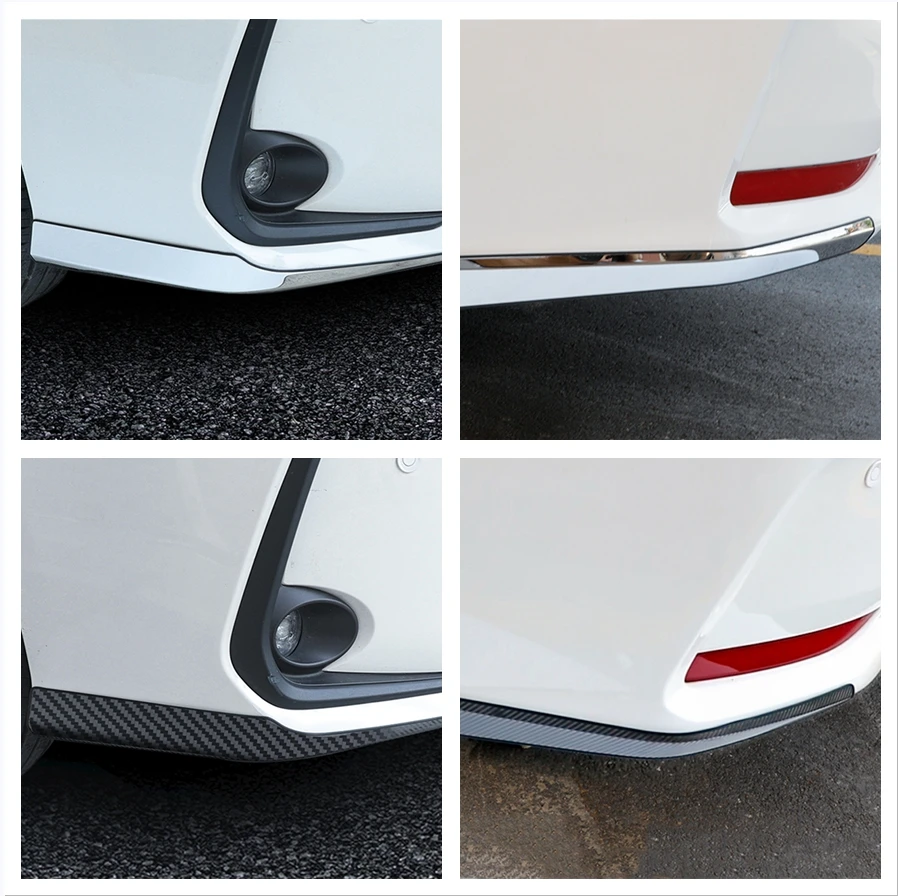 For Toyota Corolla E210 2019 - 2022 Stainless Steel Exterior Accessories Bumper Corner Protection Cover Trim Bumper Sill Strick