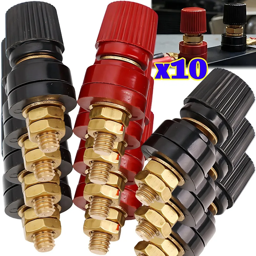 

Клеммная колодка для монтажа на панели M6, соединительный пост, 100 А, медная шпилька, бакелитовая изоляция для сварочного аппарата, ремонтный комплект инвертора