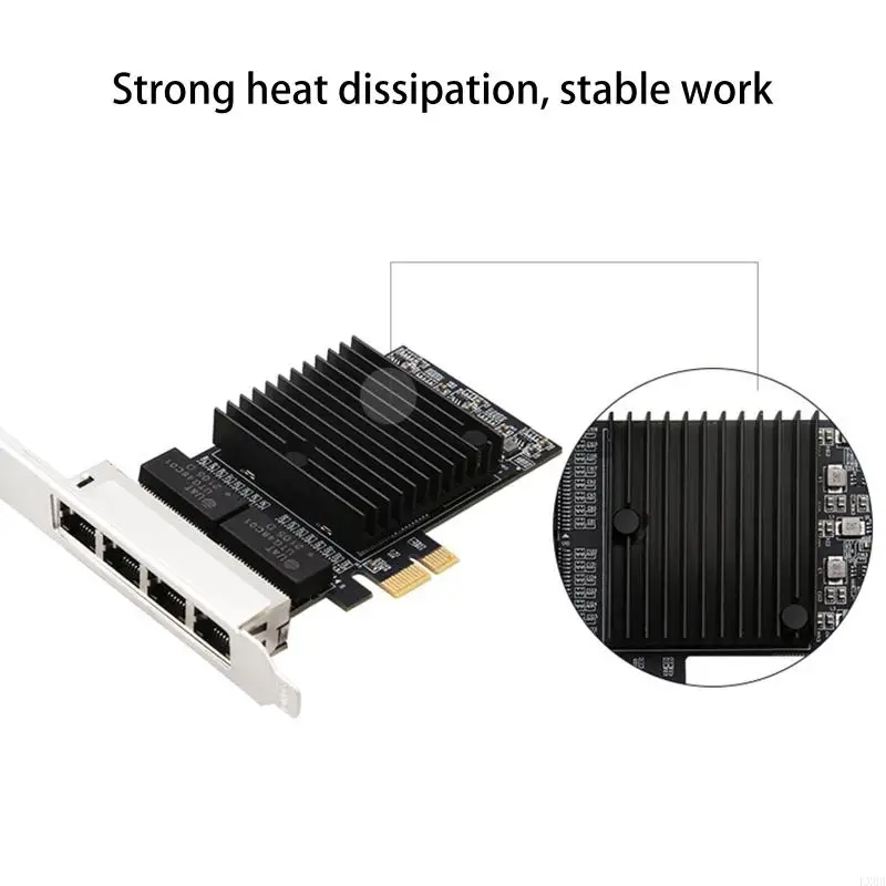 LX0B 1000Mbps PCI-E Netwerkkaart Gigabit Ethernet PCI voor Express 10/100/1000m RJ45 LAN-adapterconverter Controller 4 PO