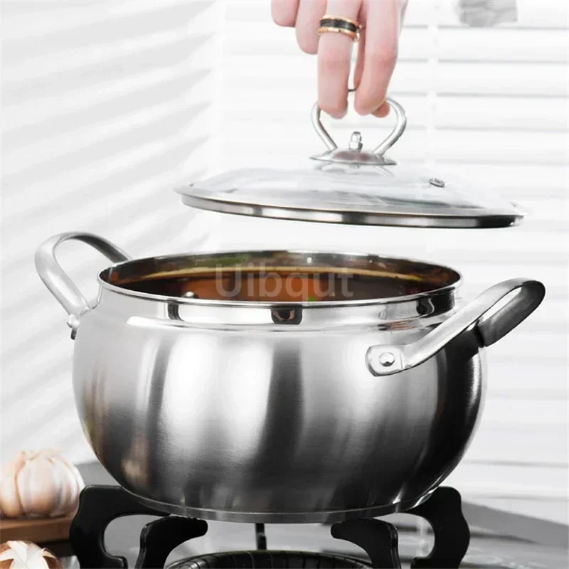 Pots for cooking milk chaffing dish Stainless Steel Pot Hotpot Cooker Induction Gas Stove Pot Home Kitchen Cookware Soup