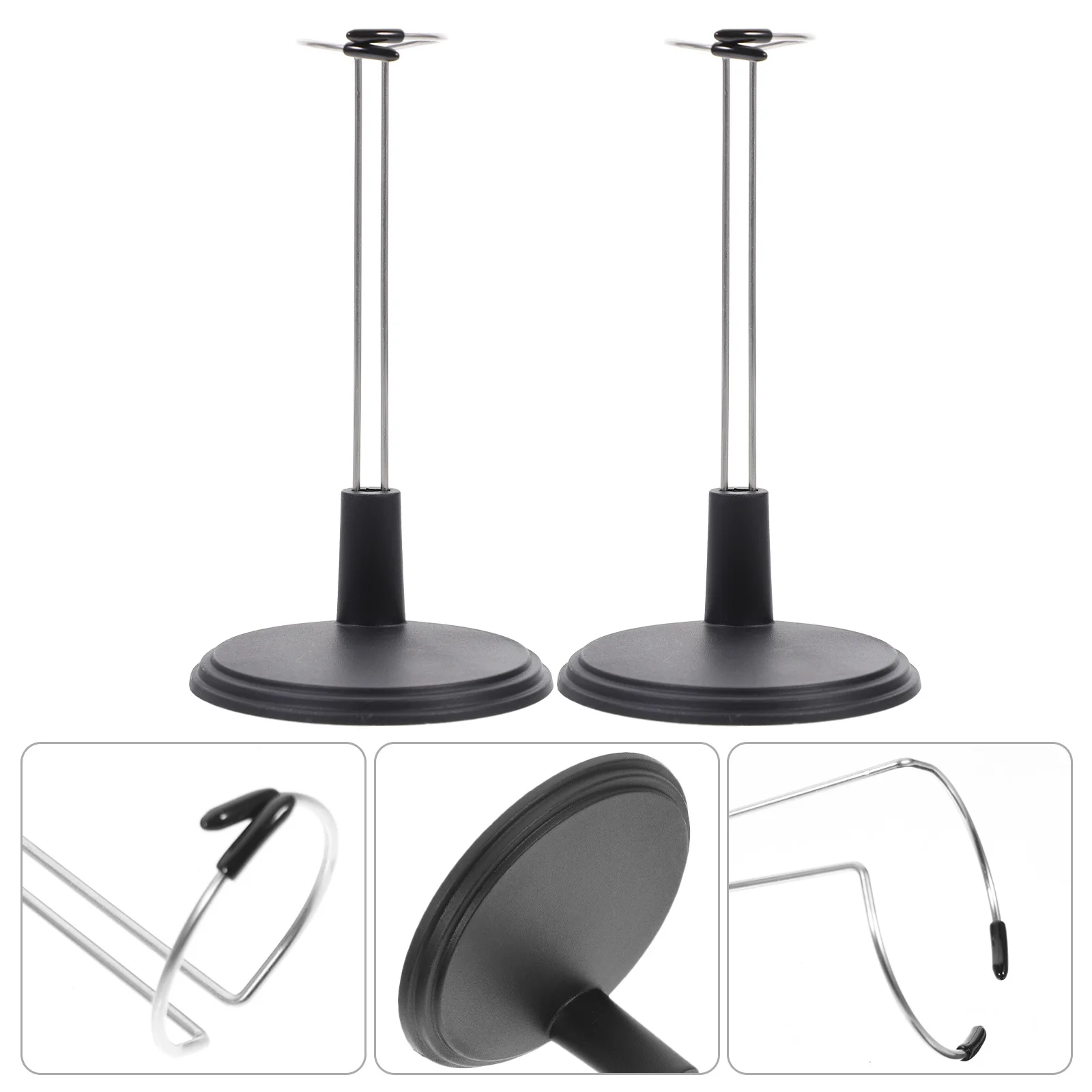 

4Pcs Adjustable Height Figure Stand Display Base for Action Figures Support Bracket Heavy Duty Portable for Room Decoration