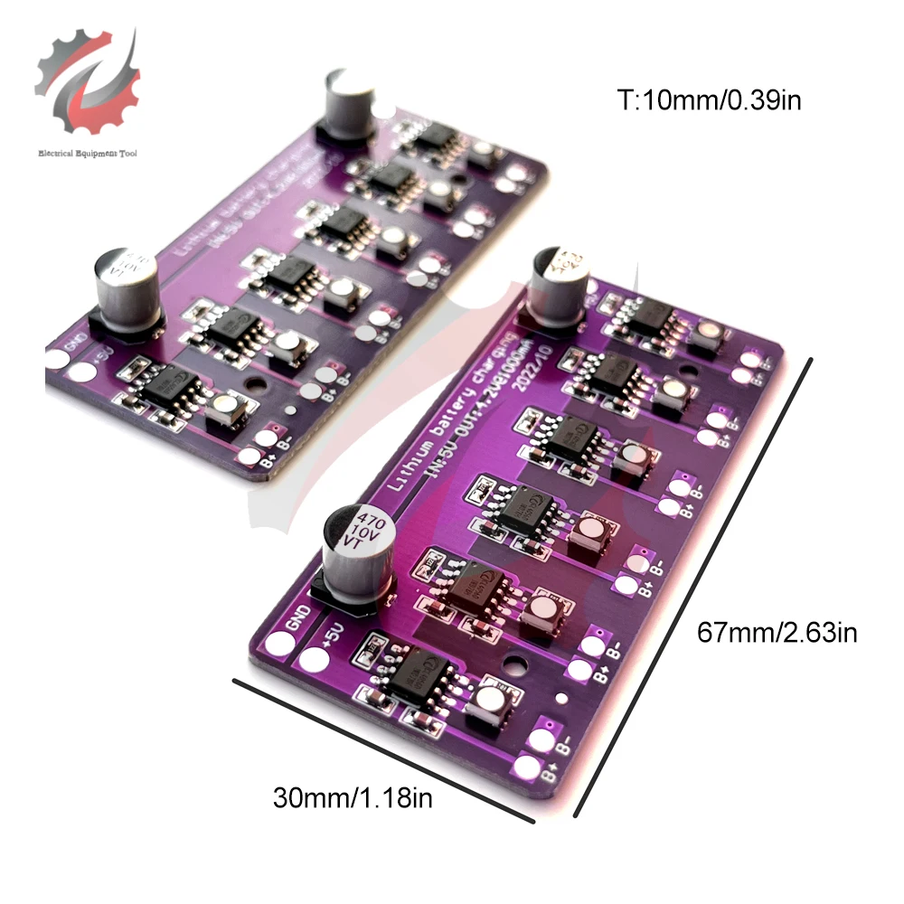 DC 5V 1A Lithium Battery Charging Module PCB Circuit Board Charger Array  for 18650 4.2V Lithium Battery Electric Accessories