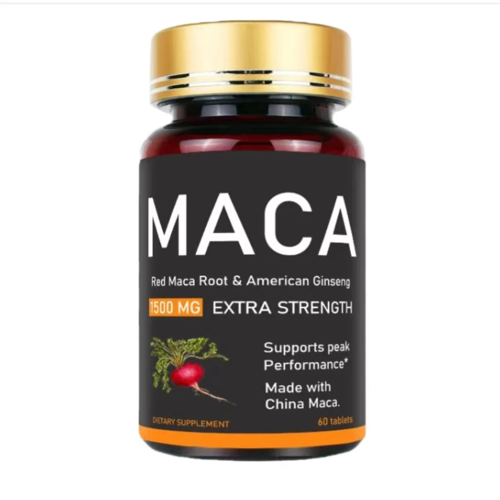 

1500mg Organic Maca Root, Black, Red & Yellow - 60 Capsules - Black Maca Root Capsules for Men Supplement - Non-GMO, Gluten-Free