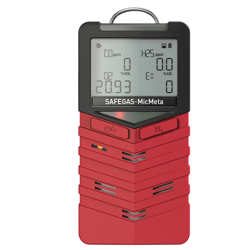 Personal Multi Gas Detector With 24 Hour Battery Life CO H2S LEL O2 IP68 IECEX ATEX Certified