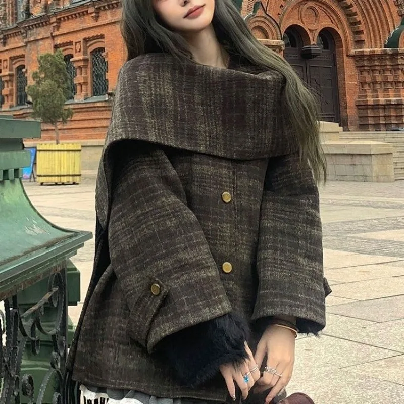 

Winter Clothes Women Woolen Coat Long-length for Women Autumn Winter Thick