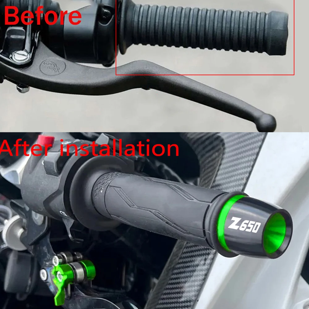 KAWASAKI Z650 Z650 2017-2023 2022 2021 2020 2019 2018 Motor Evrensel Gidon Sapları Bar Biter Kapağı Karşı Ağırlık Fiş Slayt