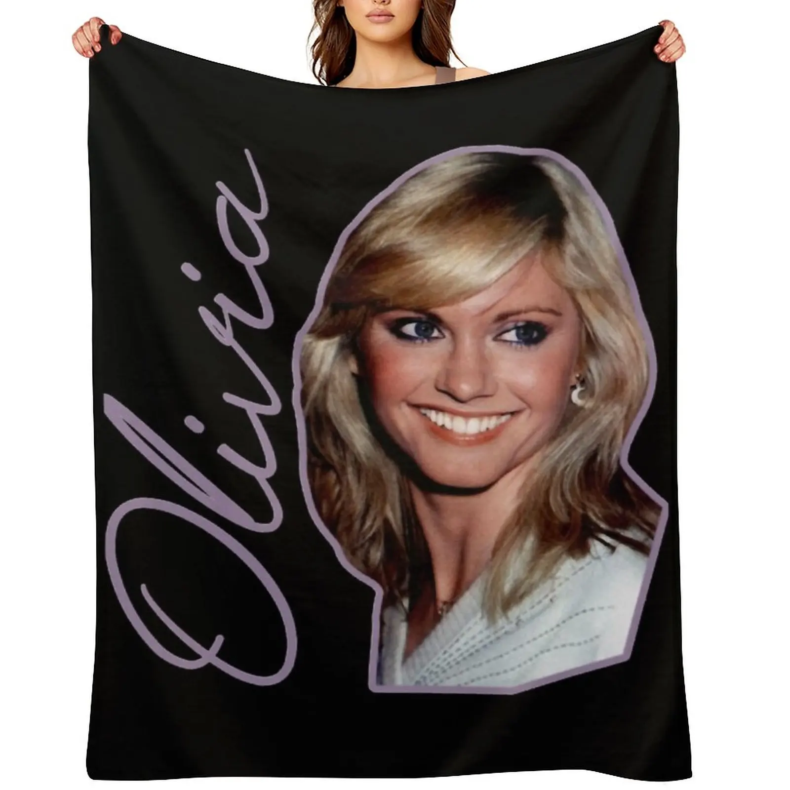 

Olivia Newton JohnOnly Single Throw Blanket Bed covers Decorative Beds valentine gift ideas heavy to sleep Blankets