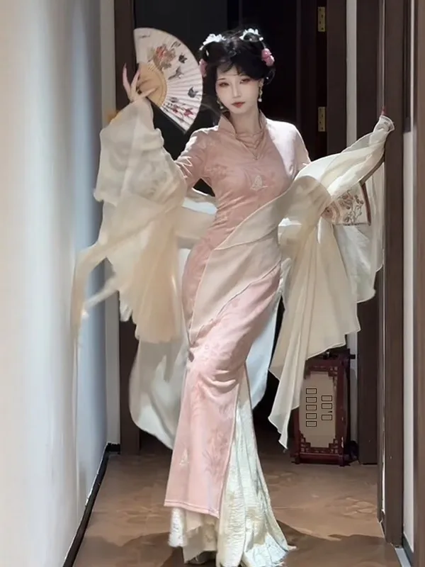 

Новые китайские модные улучшенные джинсы Dr Gentle Ele High-End Sensation Slim Fit Hip-Hing Long Dr