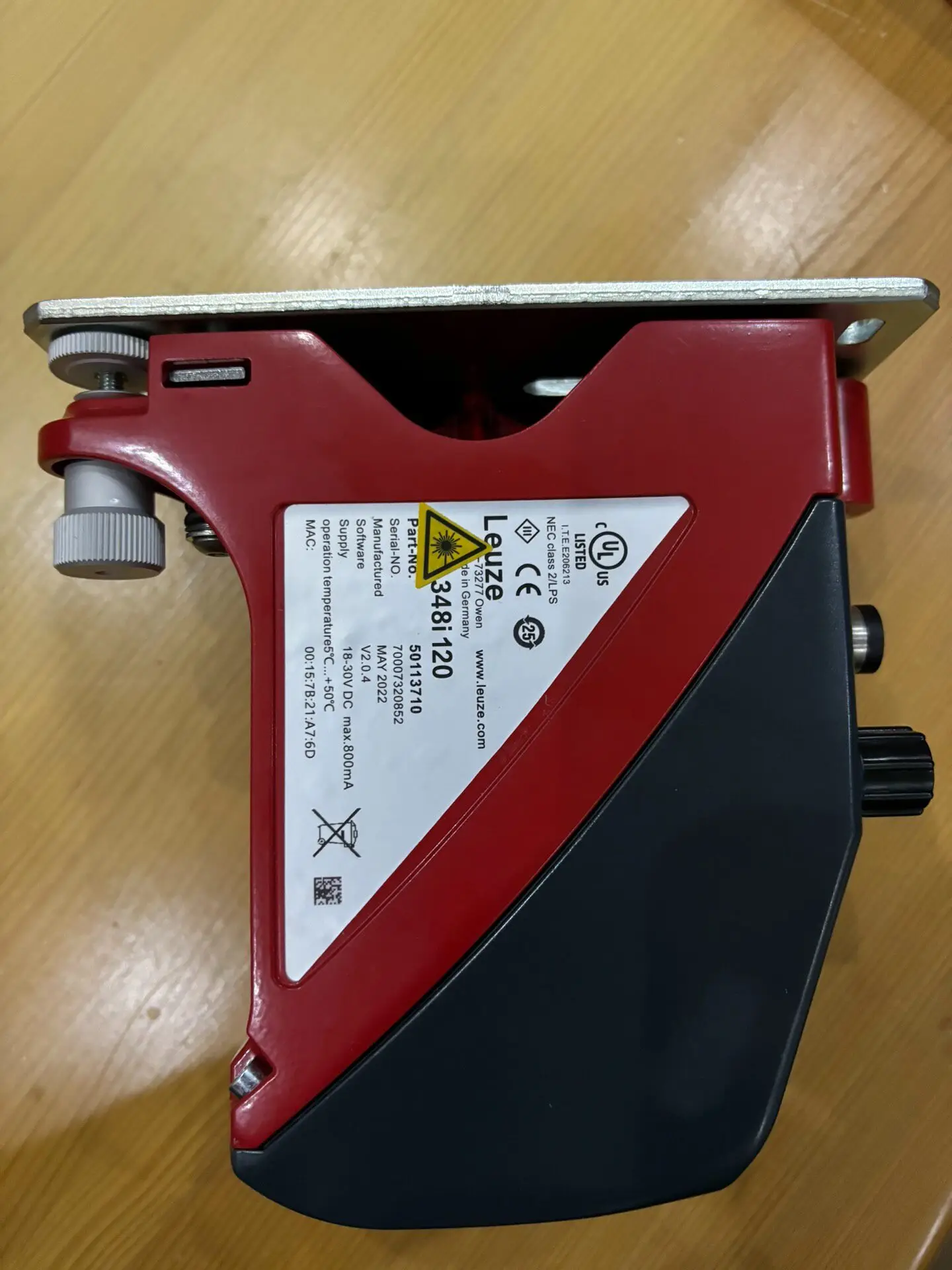 AMS 348i 120, Lloyce Optical Ranging Sensor, Order Number: 50