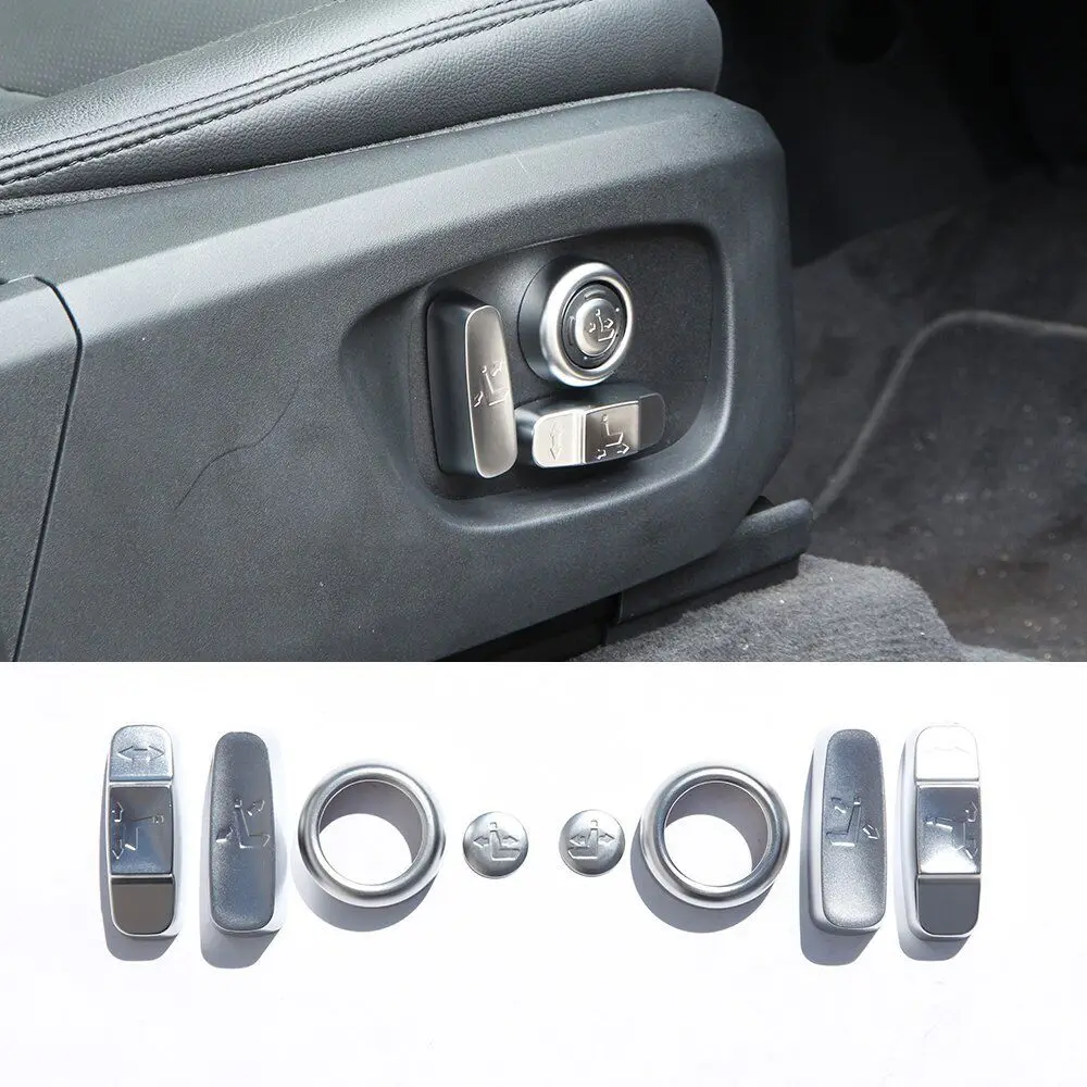 

ABS Car Seat Side Adjustment Button Cover Decorative Trim Accessories For Land Rover Discovery Sport 2015 2016 2017 2018 2019