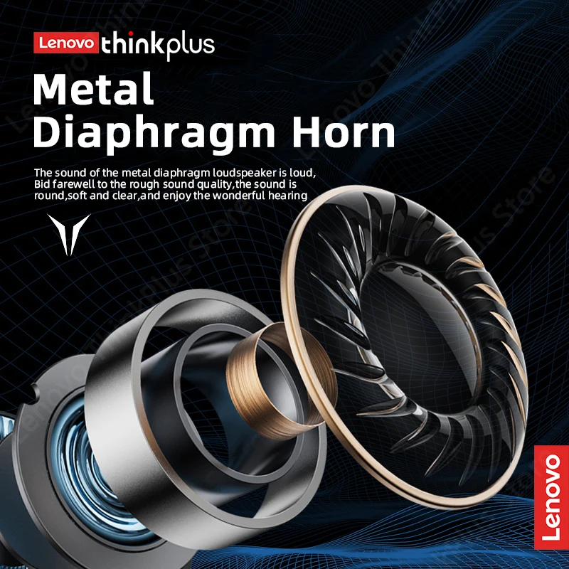 Originele Lenovo GM6 Bluetooth 5.0 Koptelefoon Draadloze Oordopjes Gaming Smart Afstandsbediening Headset Lage Latency Hoofdtelefoon Met Microfoon