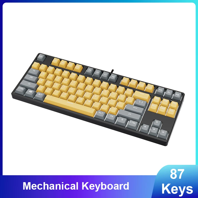 

87 Key Mechanical Keyboard with Blue Black Brown Red Switches for Gaming Esports Office Customization Hot Swappable Silent