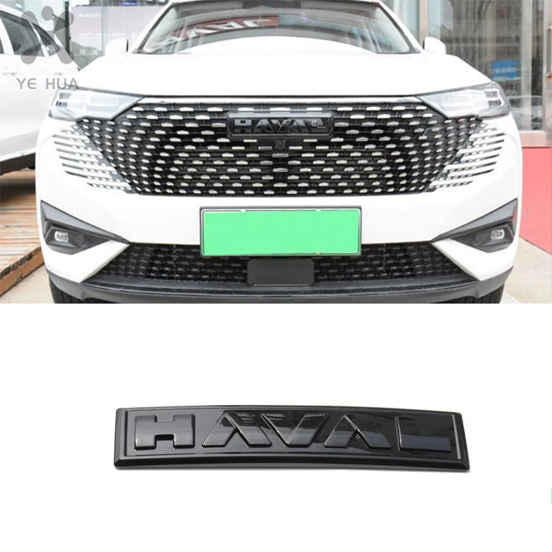 Front Grille Hood Logo Stickers For Haval H6 3rd DHT-PHEV 2023 Front Rear Trunk Styling Emblem Paste Car Accessories