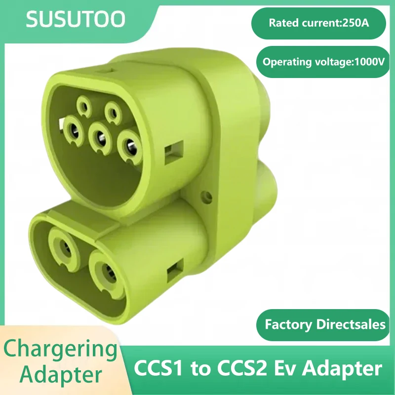 

250A EV CCS1 to CCS2 Type1 to Type2 Зарядное устройство для электромобилей AC DC Адаптер для быстрой зарядки Ev