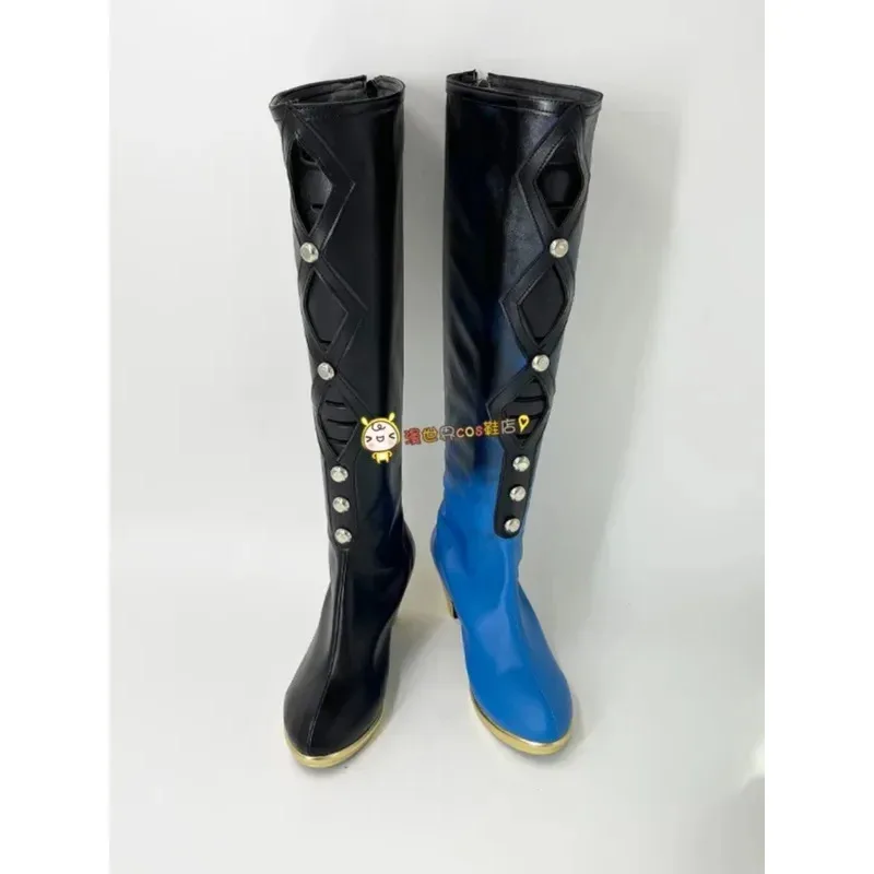 Pjsk Tenma tsukala game project Sekai cosplay props PU leather shoes Halloween carnival boots custom mader,7;k'2.s;9,