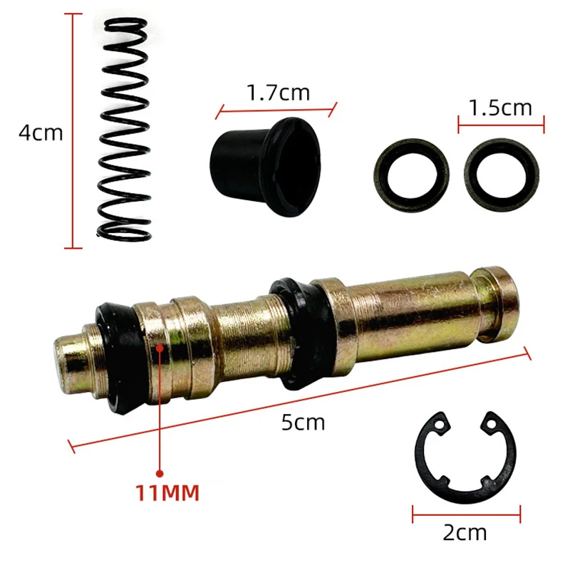Motorcycle Clutch & Brake Master Cylinder Piston Repair Kit 11/12.7/14/16mm Pistons & Seals for Full Rebuild
