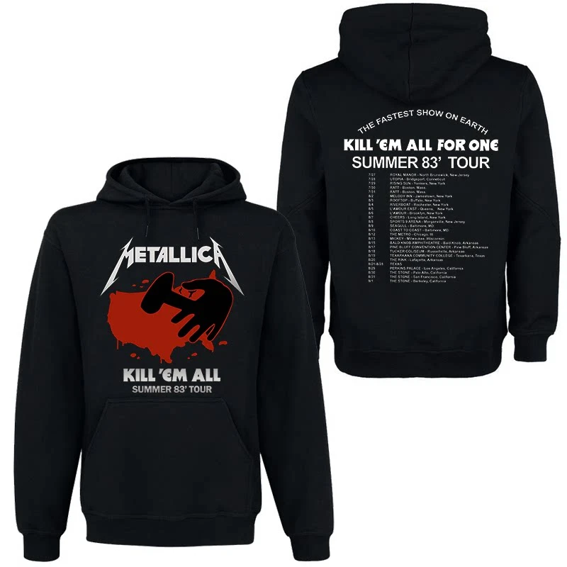2026 Neues, seltenes METALLICA Rock Dark Style Album-Set, langärmeliges Kapuzensweatshirt für Herren und Damen aus Europa und Amerika – Detail 17