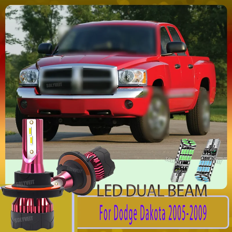 

Reliable Road Illumination LED 9008/H13 Dual High/Low Beam Auto Headlight Bulb 12v For Dodge Dakota 2005 2006 2007 2008 2009