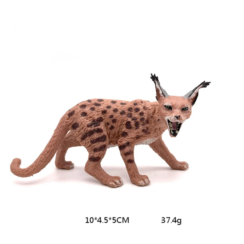 현실적인 동물 장난감 모델 긴 꼬리 산 표범 고양이 수지 피규어 홈/오피스 장식 수집 장난감 어린이 조기 교육