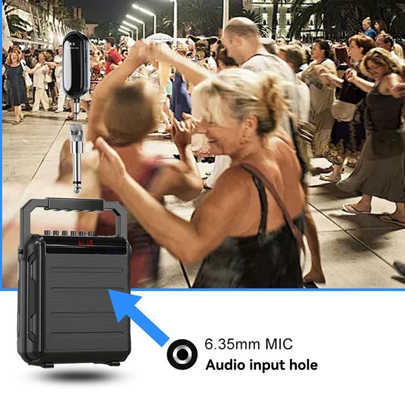 ชุดหูฟังไมโครโฟนไร้สาย 2.4G ระยะไกล, ไมโครโฟนแบบใช้มือถือและสวมศีรษะ, โหมดคู่สําหรับการสอน, ผู้สอนฟิตเนส