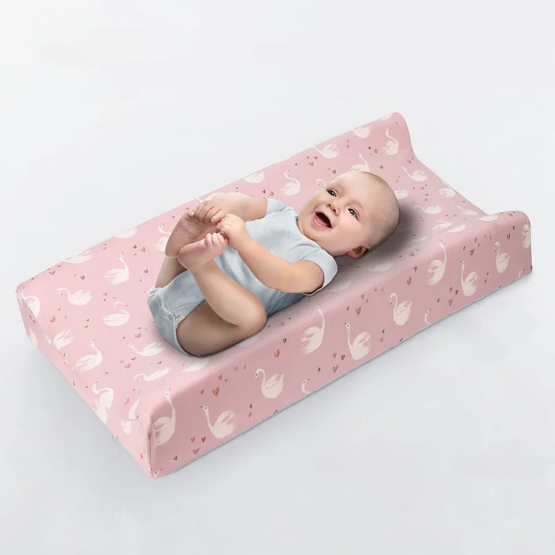 غطاء وسادة تغيير الحفاضات للأطفال قابل للتمدد وناعم وقابل لإعادة الاستخدام وطاولات تغيير الحفاضات على طراز المزرعة وغطاء حصيرة تغيير الحفاضات #2