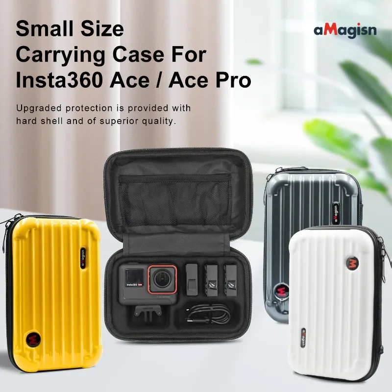 1pcs aMagisn Small Size Carrying Case Organizer Protective shell  Sports Camera Accessories For Insta360 Ace/Ace Pro