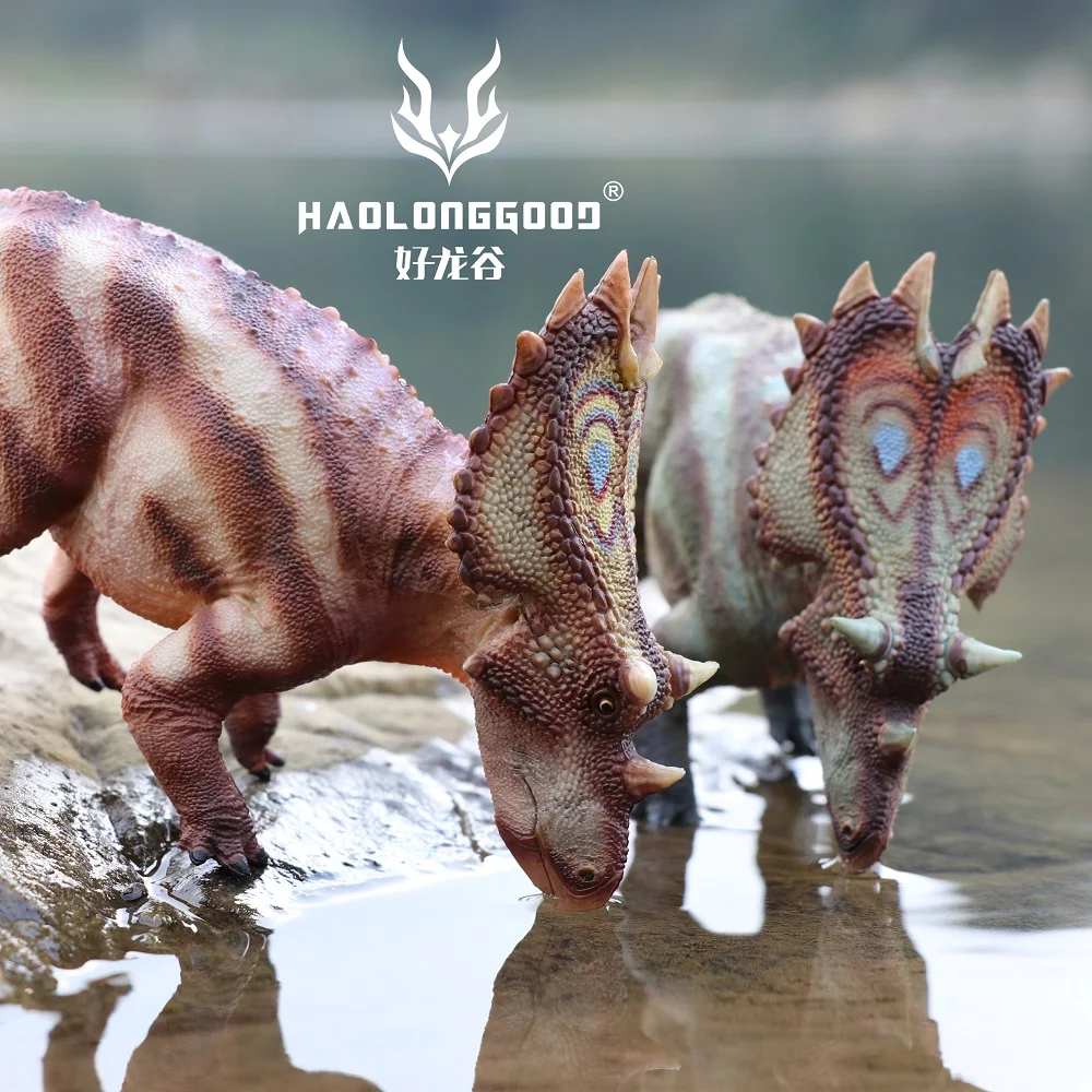 HAOLONGGOOD-Figurines de dinosaure utahcératops, échelle 1:35, modèle animal, jouet cadeau, nouveau novembre