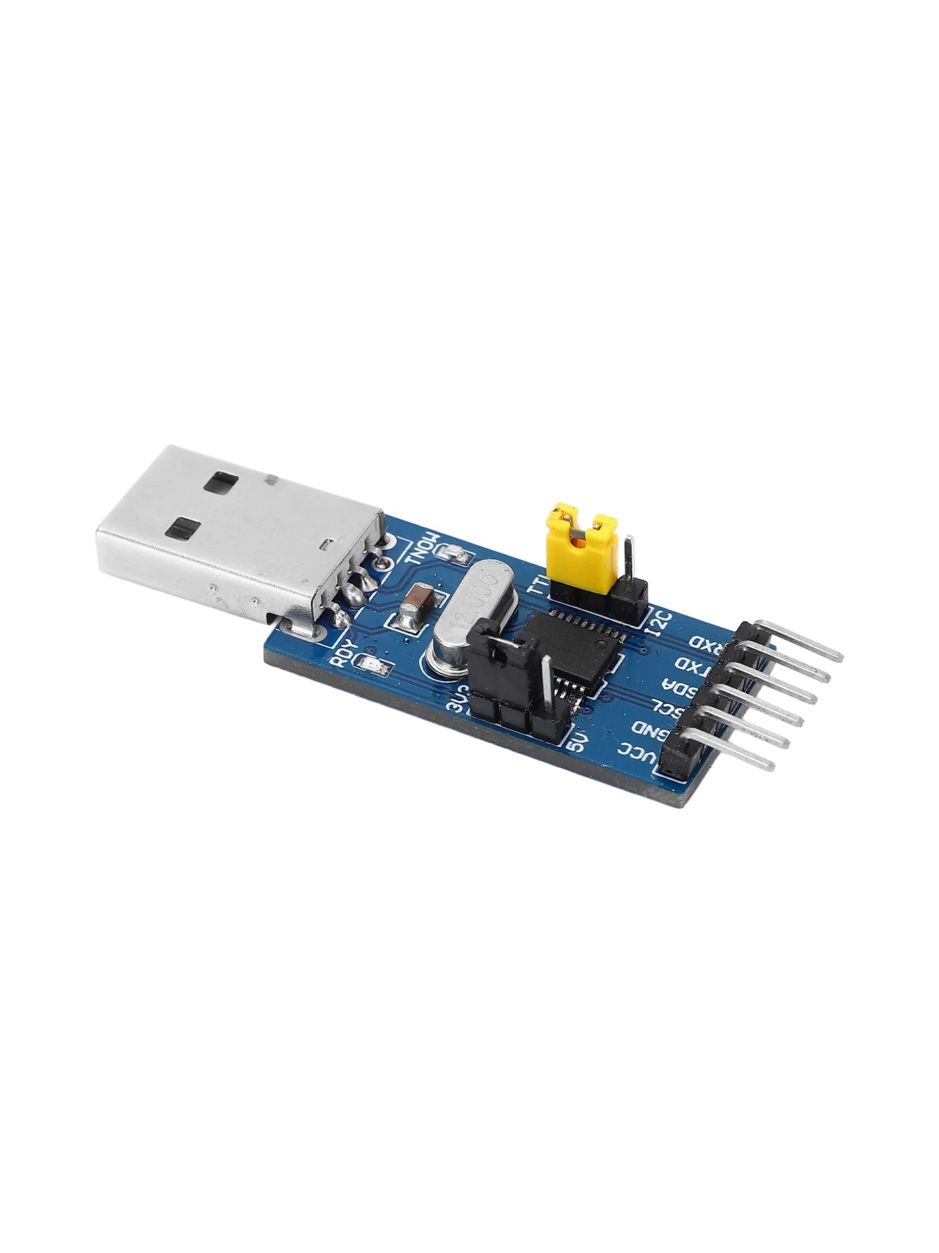USB to IIC I2C UART Converter - 5V/3.3V, 50bps - 2Mbps, LED Status, Voltage Switch