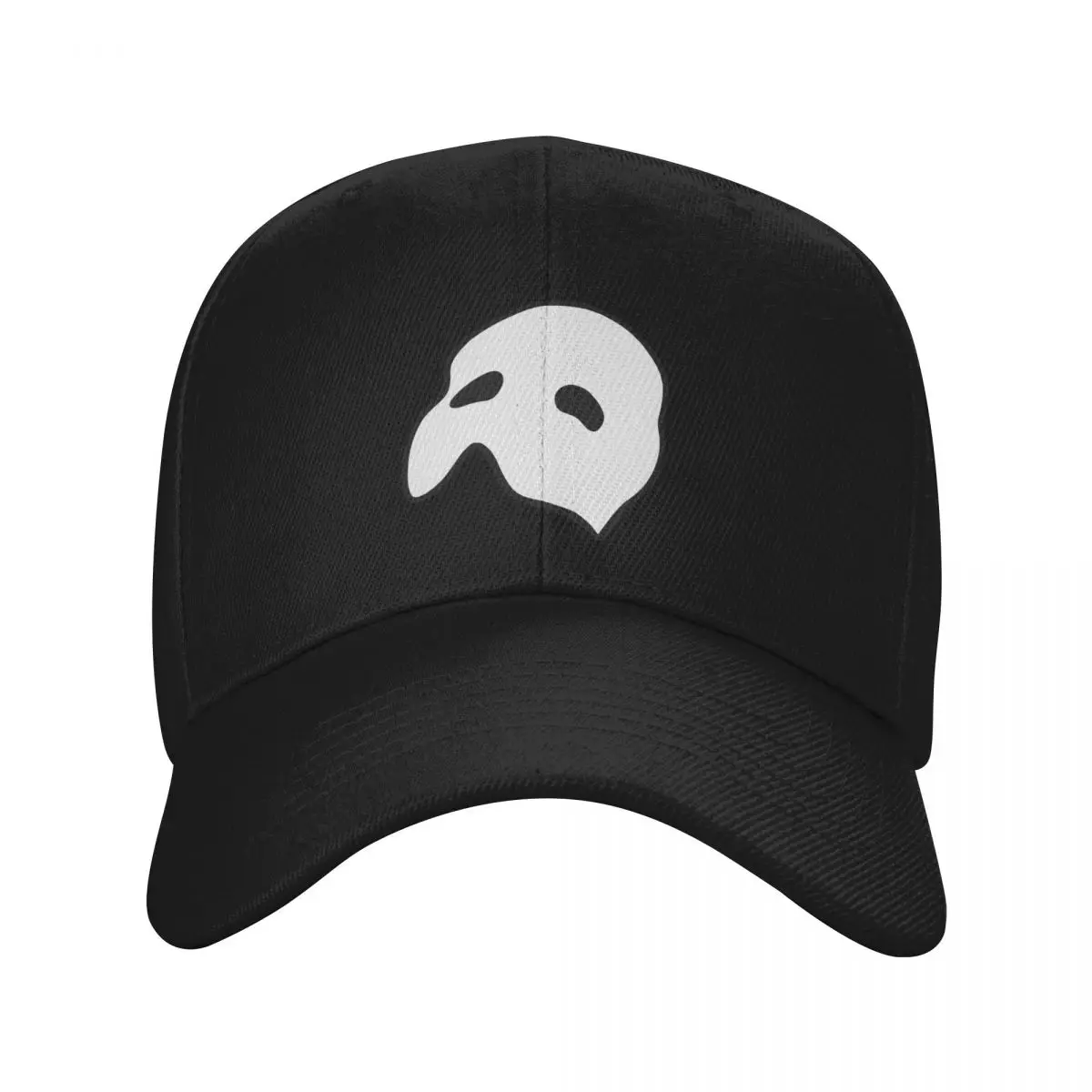 

Phantom of the Opera Mask (white/black outline) Baseball Cap Christmas Hat Brand Man cap Golf Snap Back Hat Ladies Men's