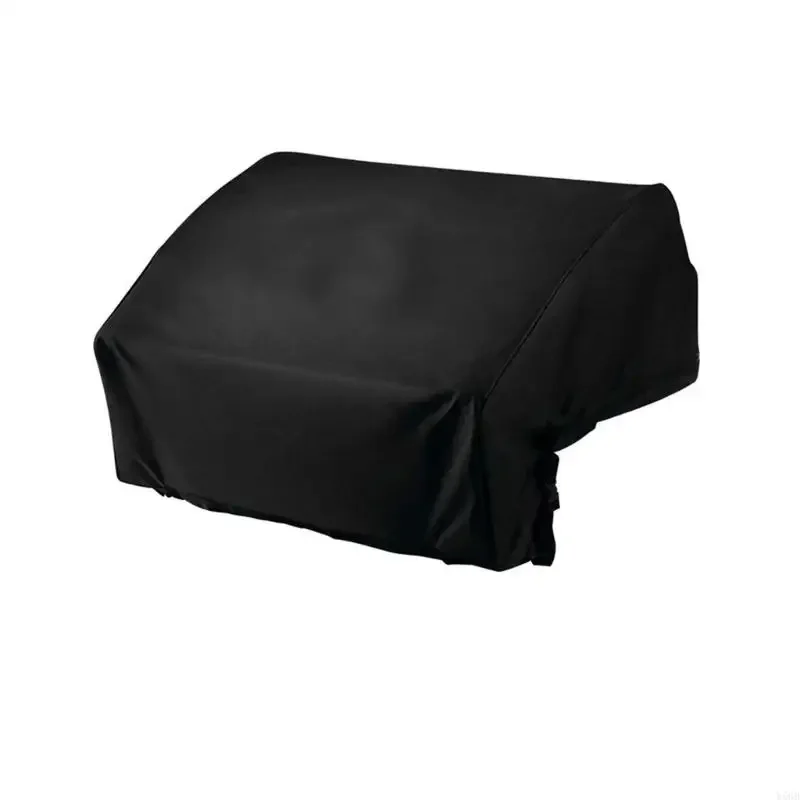 Outdoor Equipment Storage Cover in Black with Double-Layer Build, Full Body Drape and Kitchen Island BBQ Use, 81 x 66 x 61 for