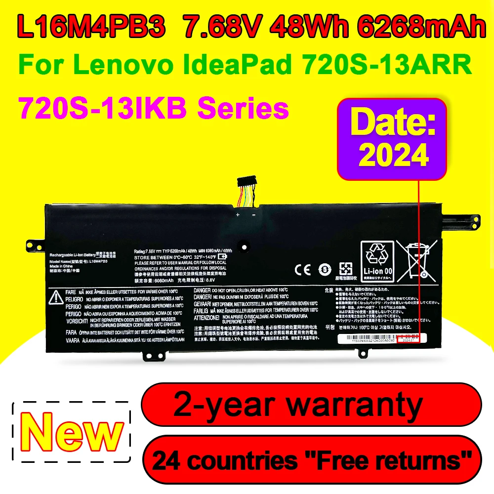 Аккумулятор для ноутбука Lenovo IdeaPad 720S-13 720S-13IKB 720S-13ARR 720S-131KB L16L4PB3 L16C4PB3