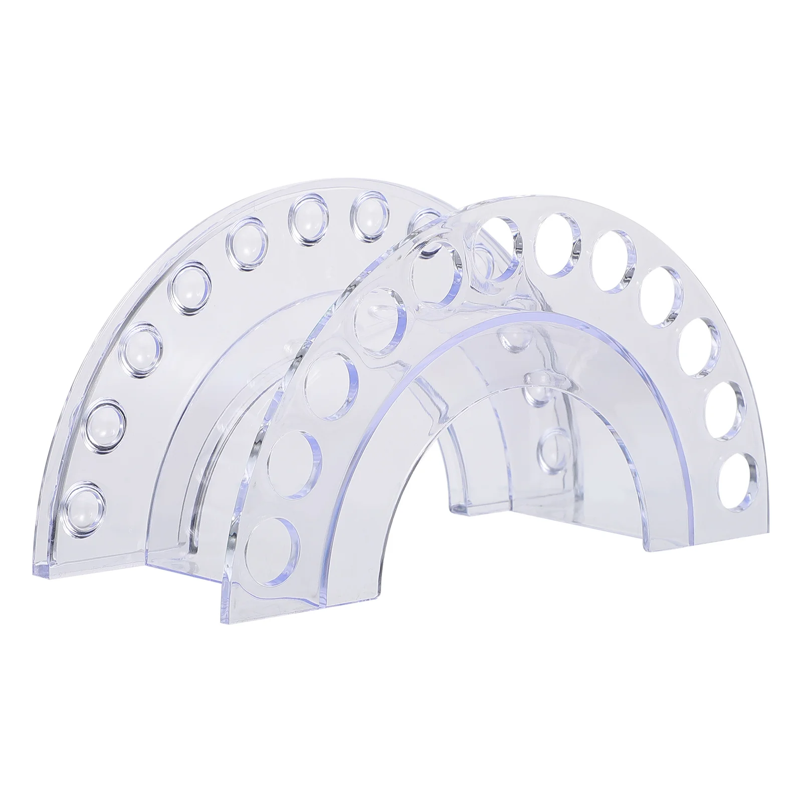 

Makeup Brush Organizer Transparent Brush Holder with Multi-Layer Storage for Makeup Accessories Eyeliner Pencil Desk