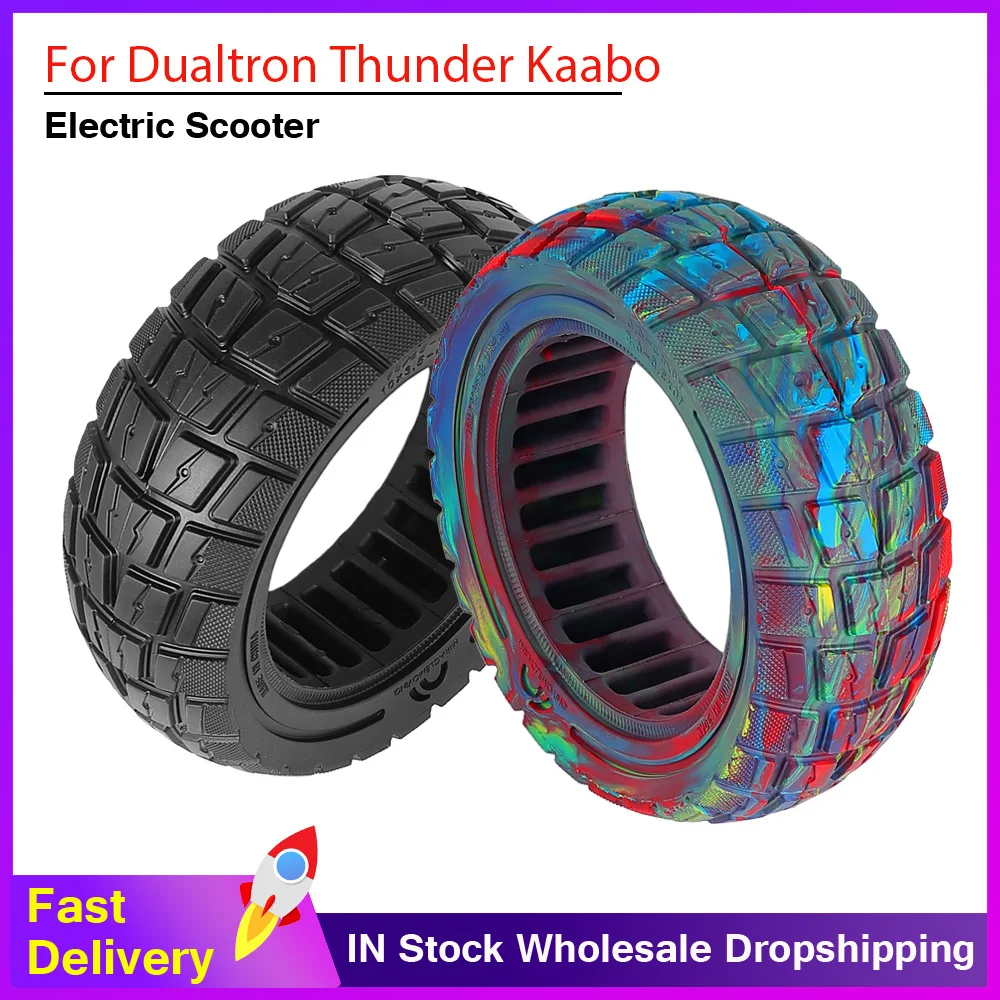 90/65-6.5 Off-road Solid Tire For Dualtron for Thunder for Zero Electric Scooter Shock-absorbing Honeycomb Explosion-proof Tyre